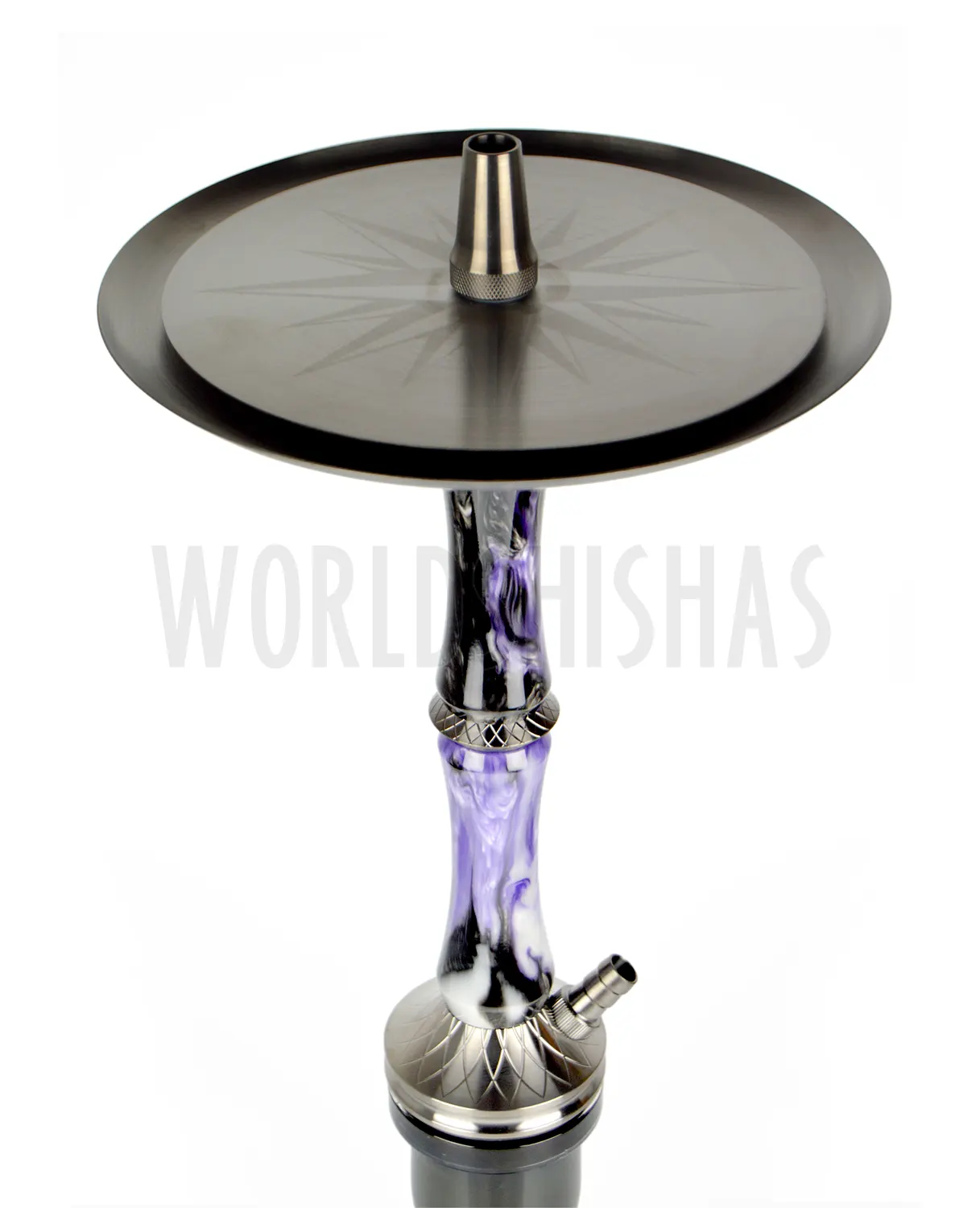 OCEAN HOOKAH KAIF 2ND EDITION BLACK / PURPLE / MIDNIGHT | Worldshishas