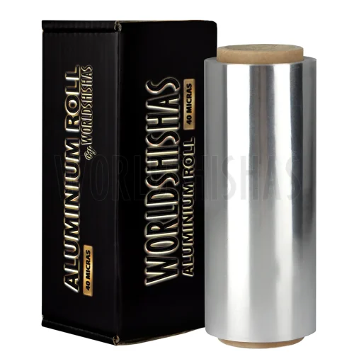ROLLO DE ALUMINIO WORLDSHISHAS 40 MICRAS 25M