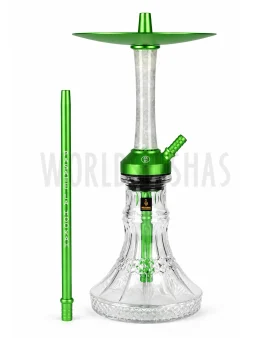 cachimba medusa moon white green copia