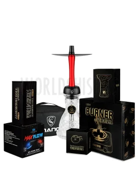 pack-cachimba-worldshishas-bowl-burner-provost-aluminium-carbon-cachimba-cold-smoke-nano-red copia