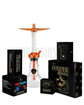 pack-cachimba-worldshishas-bowl-burner-provost-aluminium-carbon-cachimba-medusa-moon-orange-white copia