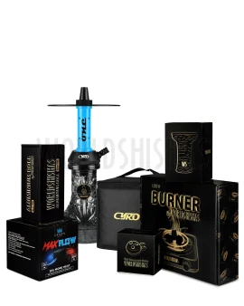 pack-cachimba-worldshishas-bowl-burner-provost-aluminium-carbon-cyro-one-blue copia