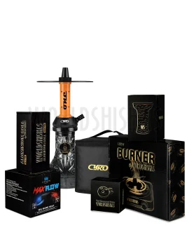 pack-cachimba-worldshishas-bowl-burner-provost-aluminium-carbon-cyro-one-orange copia