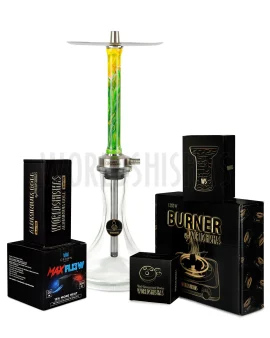 pack-cachimba-worldshishas-bowl-burner-provost-aluminium-carbon-first-hookah-core-dark-green copia