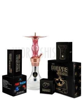 pack-cachimba-worldshishas-bowl-burner-provost-aluminium-carbon-kaya-elox-eco-poxy-rosegold copia