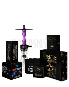 pack-cachimba-worldshishas-bowl-burner-provost-aluminium-carbon-medusa-cokev-maletin-purple copia