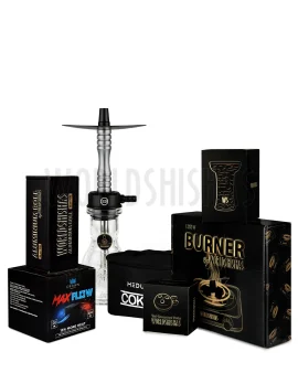 pack-cachimba-worldshishas-bowl-burner-provost-aluminium-carbon-medusa-cokev-maletin-silver copia