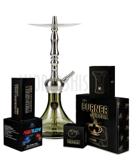pack-cachimba-worldshishas-bowl-burner-provost-aluminium-carbon-mr-shisha-mini-legend-2.0-silver-black copia