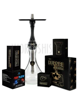 pack-cachimba-worldshishas-bowl-burner-provost-aluminium-carbon-shisha-cachimba-hookah-alpha-x-black-matt copia