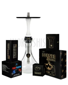 pack-cachimba-worldshishas-bowl-burner-provost-aluminium-carbon-shisha-cachimba-hookah-alpha-x-snow-white copia