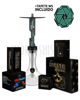 pack-cachimba-worldshishas-bowl-burner-provost-aluminium-carbon-ykap-core-artic+tapete copia