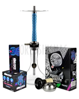 pack-cachimba-ws-bowl-volt-king-coco-geometry-hookah-rombus-gloss-blue copia