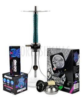 pack-cachimba-ws-bowl-volt-king-coco-geometry-hookah-stone-aquamarine copia