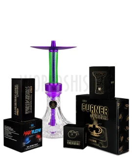 pack-worldshishas-bowl-burner-provost-aluminium-carbon-cachimba-chameleon-urban-style-purple-green copia