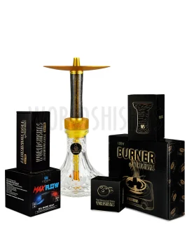 pack-worldshishas-bowl-burner-provost-aluminium-carbon-cachimba-chameleon-urban-style-yellow-black copia