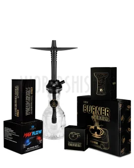 pack-worldshishas-bowl-burner-provost-aluminium-carbon-cachimba-helium-nova-black copia