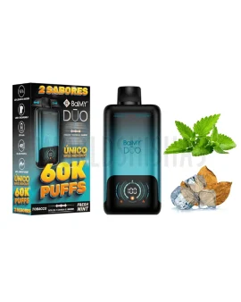 pod-desechable-balmy-duo-60k-puffs-0mg-nicotine-fresh-mint-tobacco copia