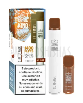 POD RECARGABLE AROMA KING SMART STARTER PACK + 2 RECARGAS COFFEE ICE